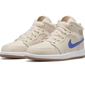 Shearling Nike Jordan’s - kid 6.5 fit a woman’s 8 - sold out!